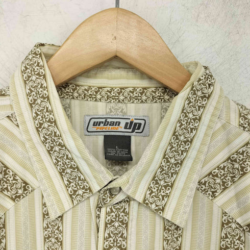 Urban PIPELINE UP 総柄 半袖 ウエスタンシャツ メンズ import:L