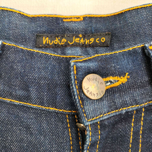 ヌーディージーンズ Nudie Jeans イタリア製 セルビッジデニムパンツ メンズ W31 L32