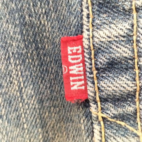 エドウィン EDWIN 日本製 505 ダメージ加工 赤耳 デニム ストレート パンツ メンズ 33/33