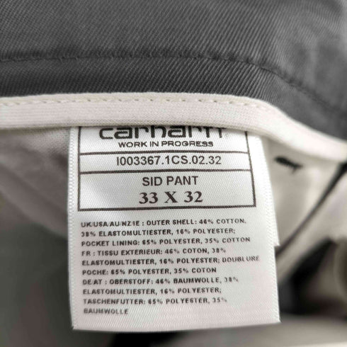 カーハートワークインプログレス Carhartt WIP SID PANT ストレートパンツ メンズ US:32-33