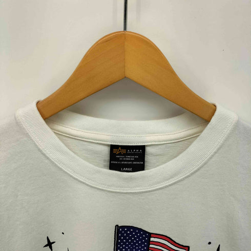 アルファインダストリーズ ALPHA INDUSTRIES キャラクタープリント クルーネック Tシャツ メンズ JPN:L