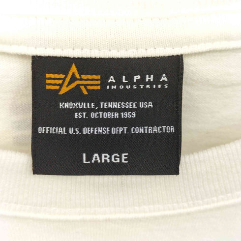アルファインダストリーズ ALPHA INDUSTRIES キャラクタープリント クルーネック Tシャツ メンズ JPN:L