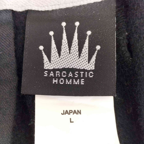 サキャスティック SARCASTIC 1タック サイドライン ワイドスラックス メンズ JPN:L