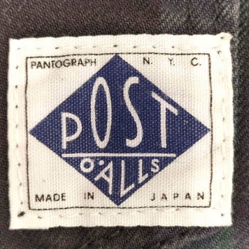 ポストオーバーオールズ POST OVERALLS チェック コットン カーゴパンツ メンズ JPN:M