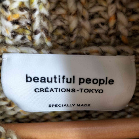 ビューティフルピープル beautiful people speck dyed yarn high neck pullover レディース 38
