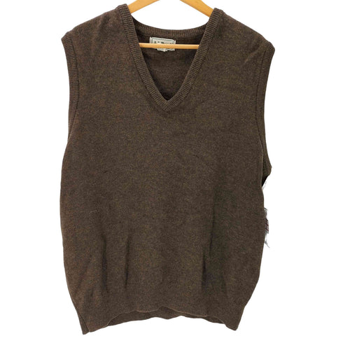 エルエルビーン L.L.Bean 90S PURE NEW WOOL スコットランド製 メランジ ニット ベスト メンズ import:L