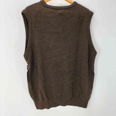 エルエルビーン L.L.Bean 90S PURE NEW WOOL スコットランド製 メランジ ニット ベスト メンズ import:L