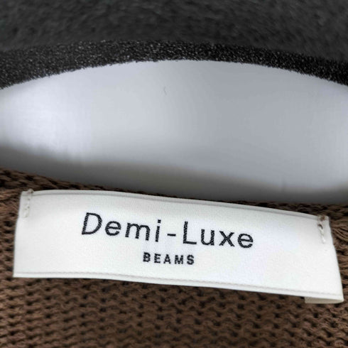 デミルクスビームス Demi-Luxe BEAMS ロールボートNニットワンピース レディース