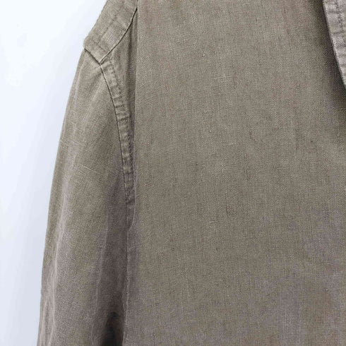 バーニーズニューヨーク BARNEYS NEWYORK リネン100 カバーオール メンズ import:L