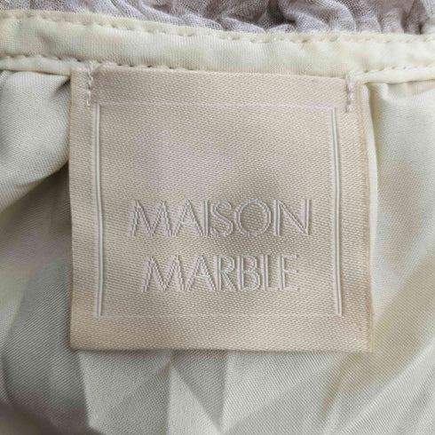MAISON MARBLE 総柄 シアーフリルワンピース レディース