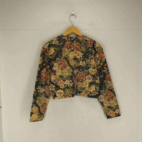 on the verge MADE IN USA ショート丈ノーカラーデニムジャケット レディース S