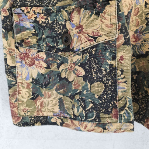 on the verge MADE IN USA ショート丈ノーカラーデニムジャケット レディース S