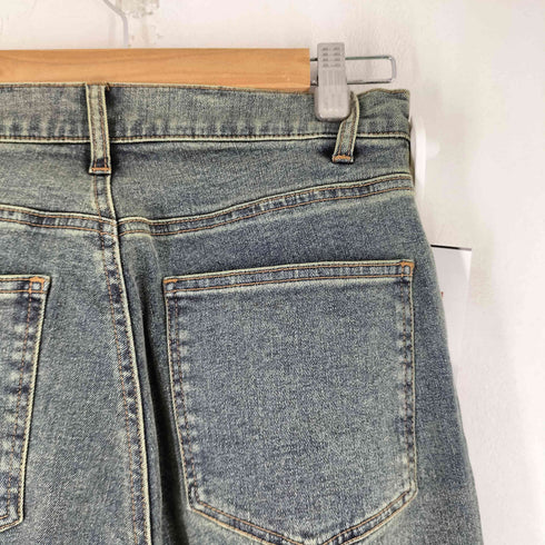 フリーズマート FREES MART 内スリットベルボトムデニムパンツ レディース JPN:M