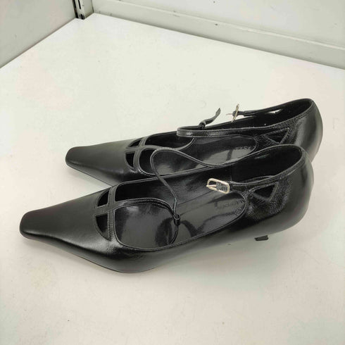 OF ALL FORM OAF 25AW HANDSOME STRAP HEEL BLACK ハンドサム ストラップ ヒール メリージェーン パンプス レディース JPN:22.5