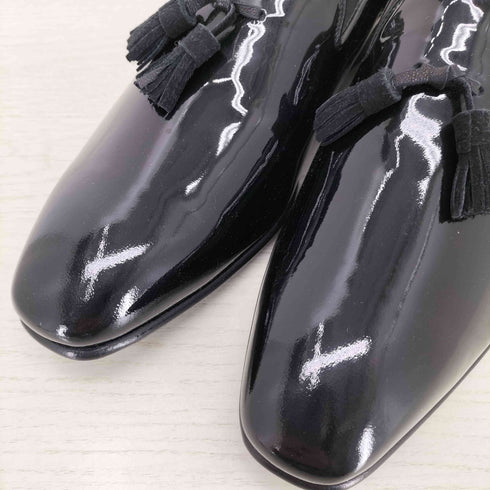 ランバン LANVIN エナメルタッセルローファー メンズ 41 1/2