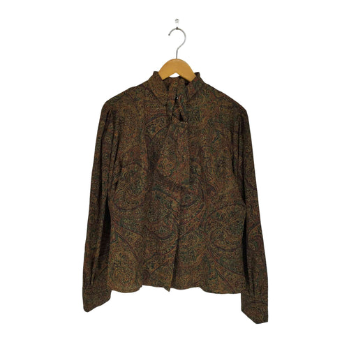 evan picone ネクタイデザインL/S シャツ レディース 12