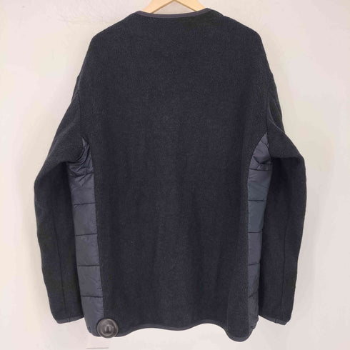 コムデギャルソンオム COMME des GARCONS HOMME 2024AW WOOL PILE × NYLON RIP CROSS QUILT JK ウールパイルミルド加工 キルトジャケット メンズ import:L