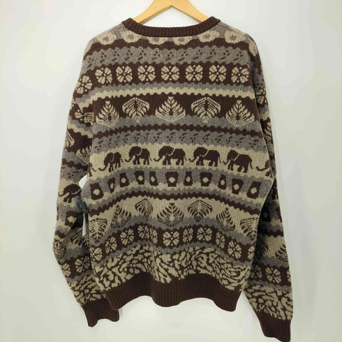 ビームス BEAMS 25AW STARBUCKS STAND ジャカード クルー ニット メンズ JPN:L