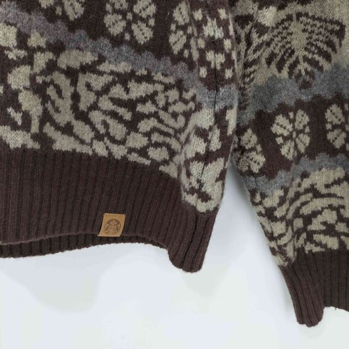 ビームス BEAMS 25AW STARBUCKS STAND ジャカード クルー ニット メンズ JPN:L