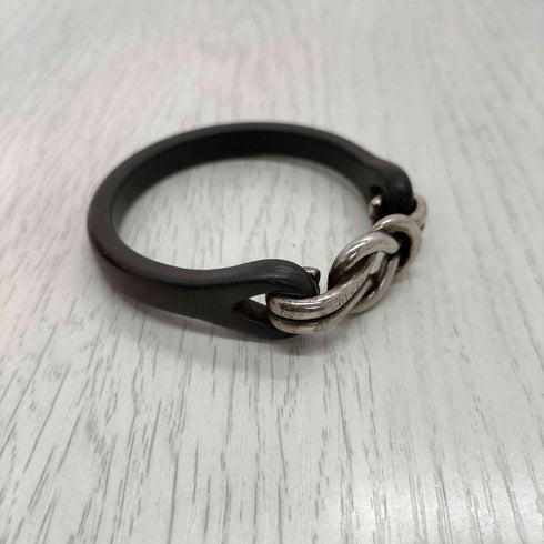 グッチ GUCCI シルバー925 レザー ブレスレット メンズ 19