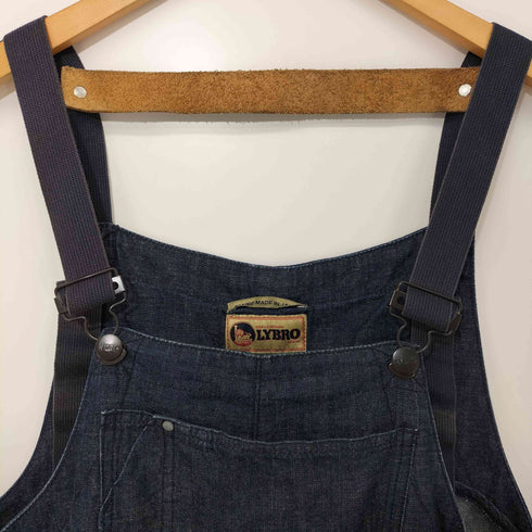 ナイジェルケーボン NIGEL CABOURN LYBRO NAVAL DUNGAREE デニム オーバーオール メンズ 50