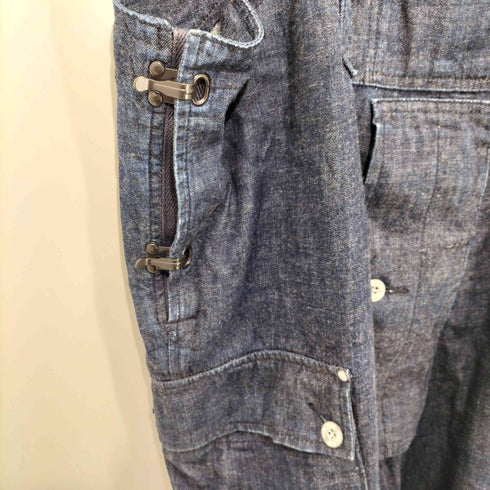 ナイジェルケーボン NIGEL CABOURN LYBRO NAVAL DUNGAREE デニム オーバーオール メンズ 50