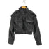ザラ ZARA ストラップ付きフェイクレザージャケット レディース import:S