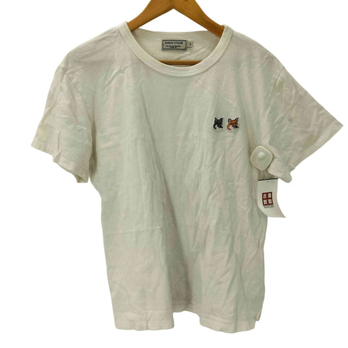 メゾンキツネ MAISON KITSUNE Pastel Fox Head ビッグ パステル フォックス ヘッド ロゴ Tシャツ メンズ import:M