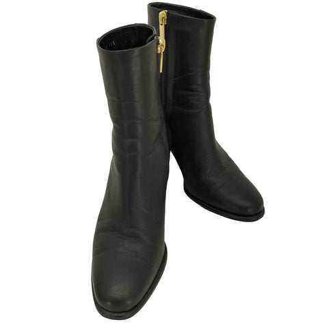 ルタロン GRISE Le Talon サイドジップ レザー ショート ブーツ レディース JPN:S