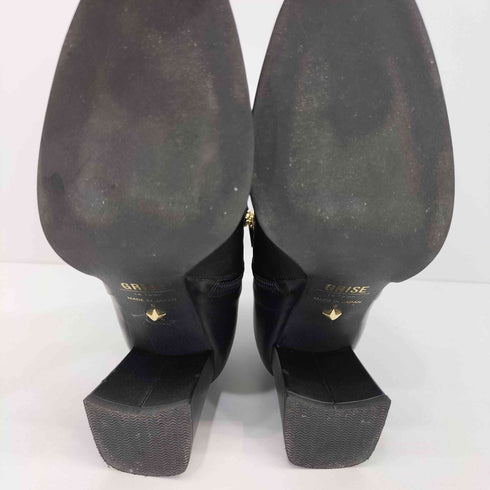 ルタロン GRISE Le Talon サイドジップ レザー ショート ブーツ レディース JPN:S