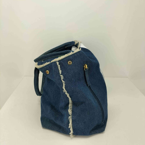 サマンサタバサデラックス Samantha Thavasa DELUXE バイカラー デニム トートバッグ + ポーチ レディース