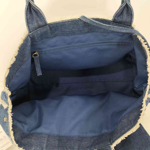 サマンサタバサデラックス Samantha Thavasa DELUXE バイカラー デニム トートバッグ + ポーチ レディース