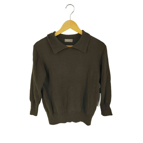 マーガレットハウエル MARGARET HOWELL コットンニット プルオーバー シャツ レディース 2