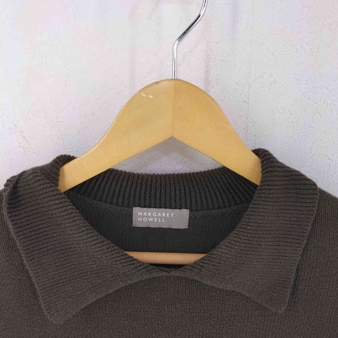 マーガレットハウエル MARGARET HOWELL コットンニット プルオーバー シャツ レディース 2