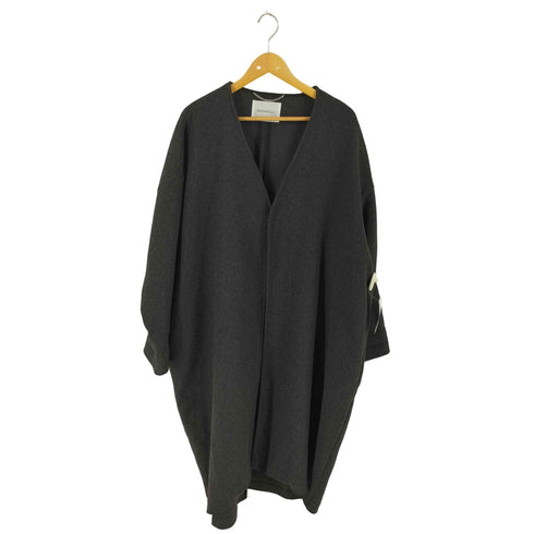 ミディウミソリッド MIDIUMISOLID ダブルフェイスコクーンシルエットコート レディース