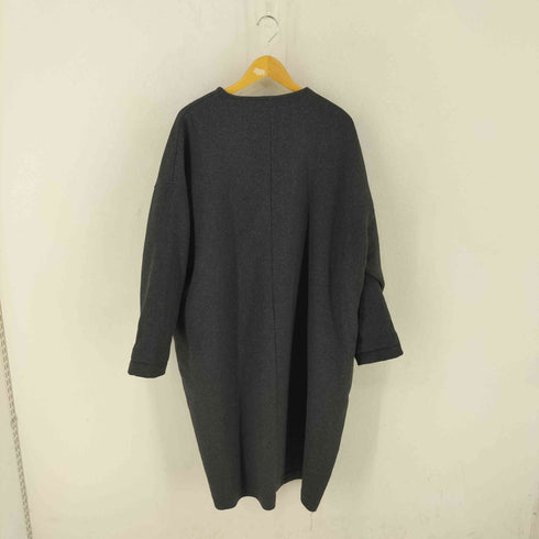 ミディウミソリッド MIDIUMISOLID ダブルフェイスコクーンシルエットコート レディース