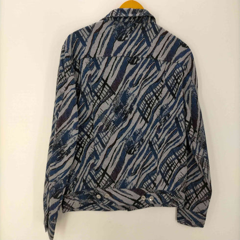 DANSK 総柄 トラッカー ジャケット メンズ import:L