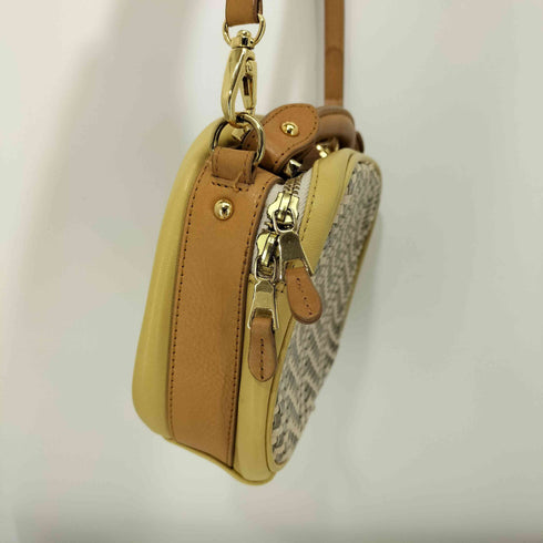 ガリャルダガランテ GALLARDAGALANTE 編み込み レザー ショルダー バッグ レディース