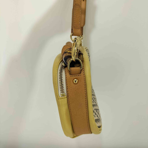 ガリャルダガランテ GALLARDAGALANTE 編み込み レザー ショルダー バッグ レディース