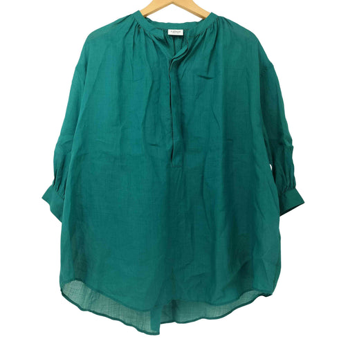 ルグラジック le glazik LINEN GATHER NECK BLOUSE リネン ギャザー ネック ブラウス レディース JPN:36