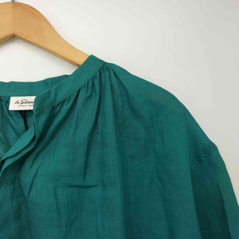 ルグラジック le glazik LINEN GATHER NECK BLOUSE リネン ギャザー ネック ブラウス レディース JPN:36