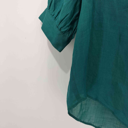 ルグラジック le glazik LINEN GATHER NECK BLOUSE リネン ギャザー ネック ブラウス レディース JPN:36
