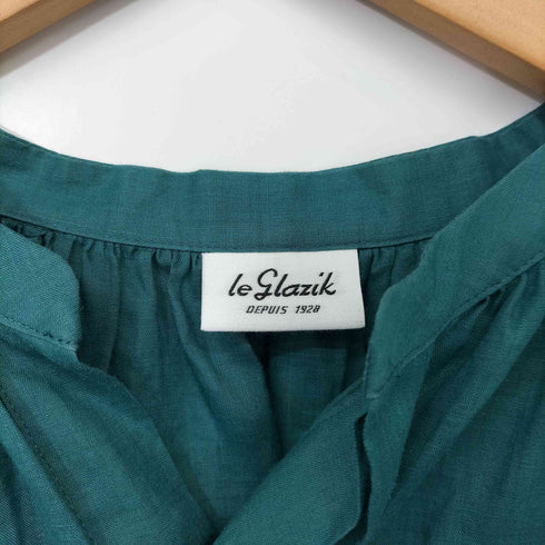 ルグラジック le glazik LINEN GATHER NECK BLOUSE リネン ギャザー ネック ブラウス レディース JPN:36