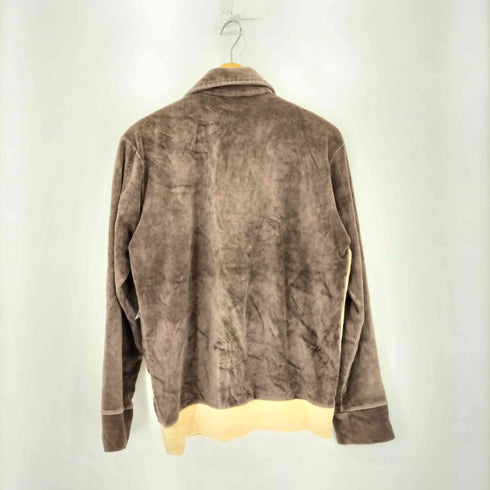 DaVinci Delfina ロングスリーブ ベロア シャツ メンズ L