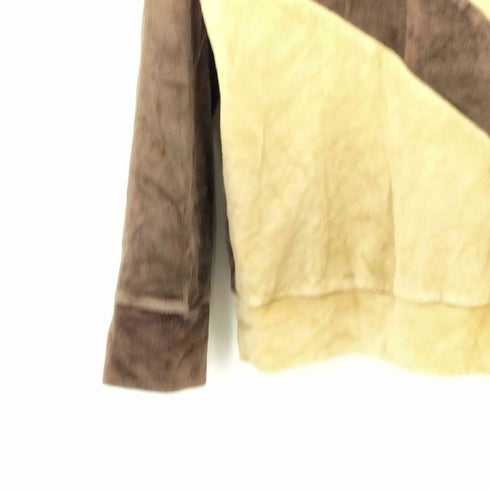 DaVinci Delfina ロングスリーブ ベロア シャツ メンズ L