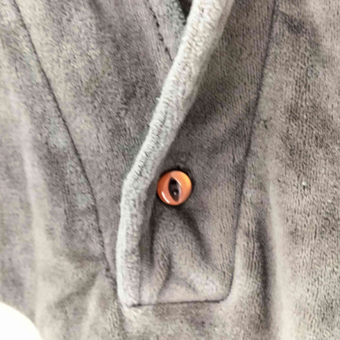 DaVinci Delfina ロングスリーブ ベロア シャツ メンズ L