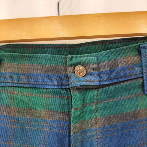 チェック柄 タロンジップ フレアパンツ アメカジ レディース