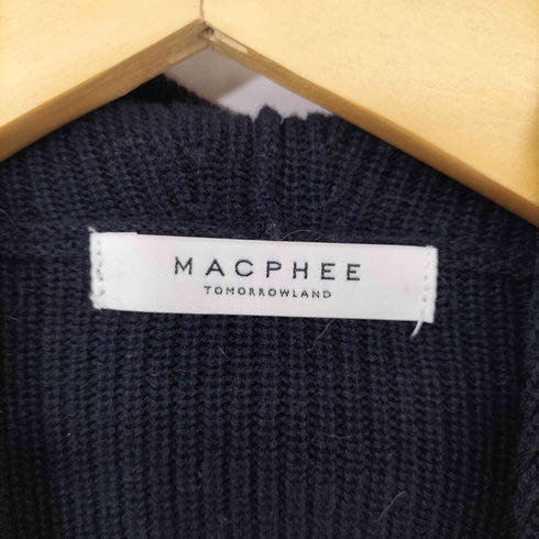 マカフィー MACPHEE コットンウール フーデッド プルオーバー レディース JPN:S