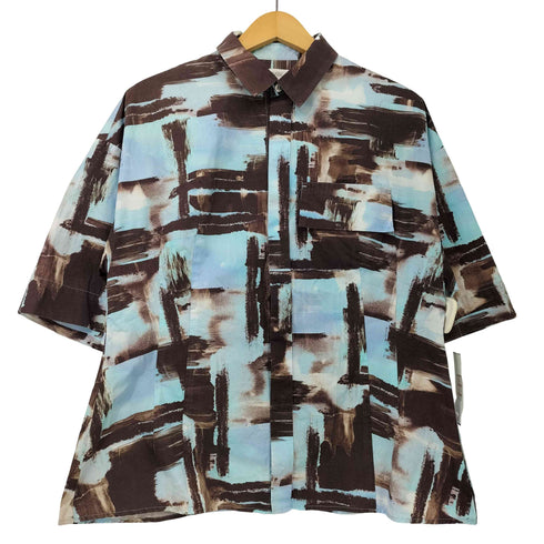ジーヴィジーヴィ G.V.G.V. Brushstroke Printed Shirt 総柄 プリント S/S シャツ メンズ