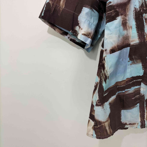 ジーヴィジーヴィ G.V.G.V. Brushstroke Printed Shirt 総柄 プリント S/S シャツ メンズ